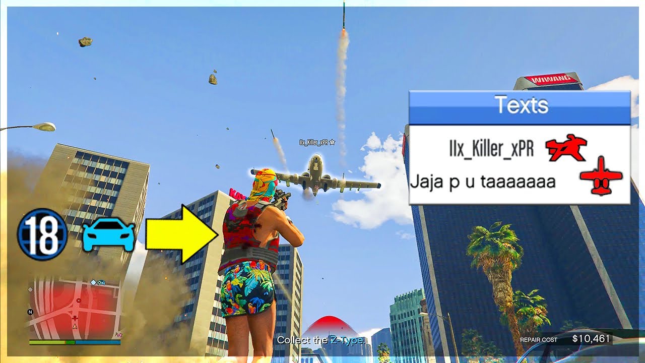 Я троллил грифера B-11 и на меня напали 3 на 1 на 18-м уровне в GTA Online