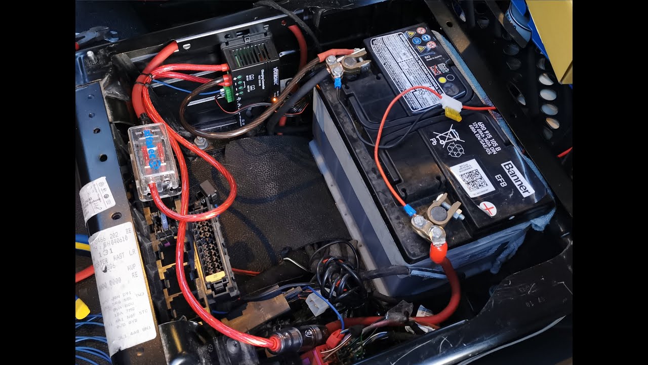 VW T5 Transporter umbau zum Camper 2 Batterie D+ Signal Ladebooster F.04