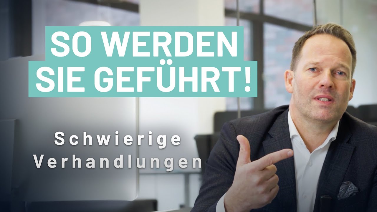 Wie führen Sie schwierige Verhandlungen richtig.