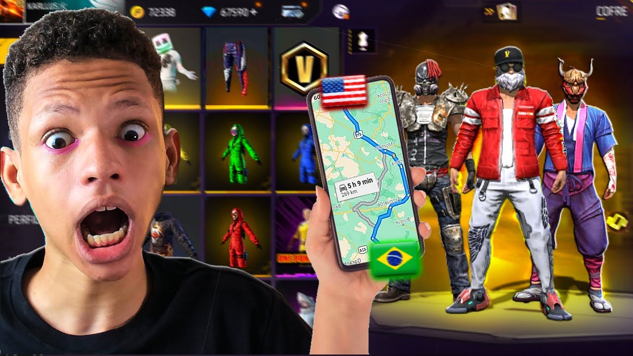 Viajei 1700Km S&oacute; Pra Entrar Nessa Conta Rara De Free Fire!