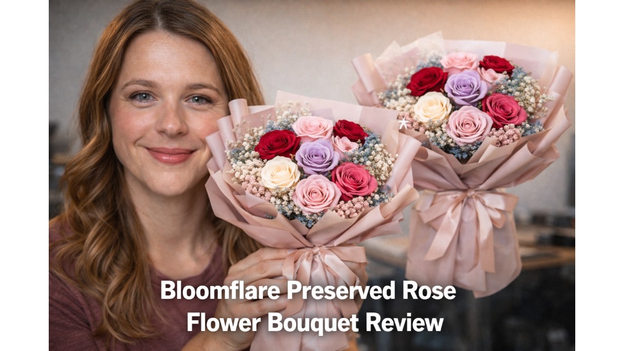 🌹 Bloomflare Preserved Rose Flower Bouquet Review – Is It Worth It Before You Buy 🌹