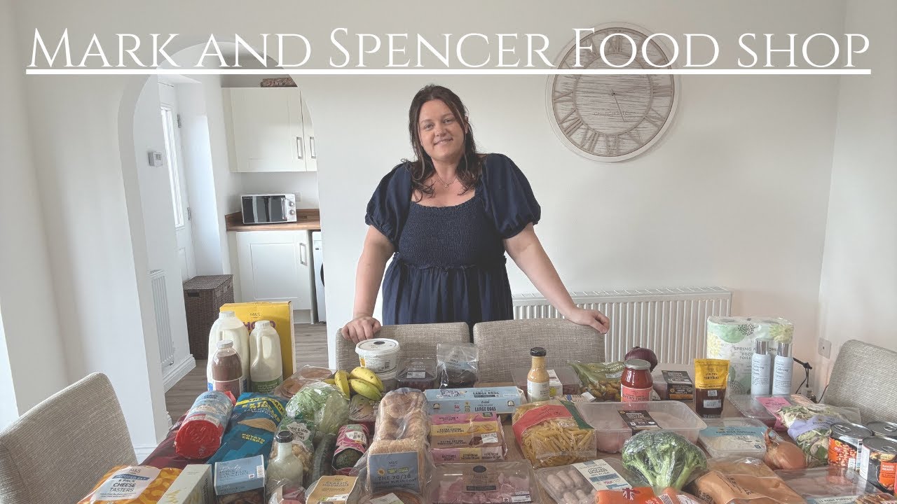 MARKS AND SPENCER FOOD SHOP HAUL | meal ideas | family of 5 | £110 budget | 6 dinners