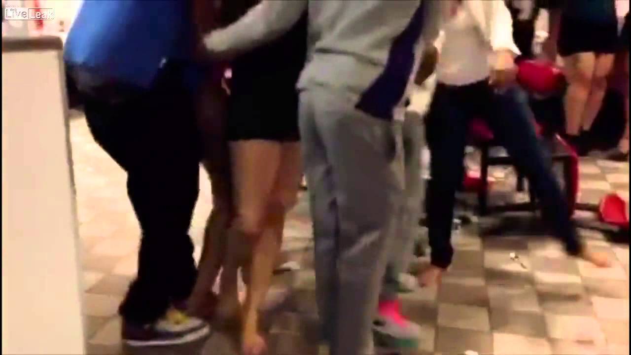 LiveLeak com   Crazy Cat fight at a Denny's restaurant