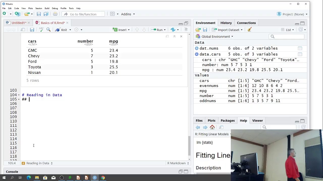 Creating a Dataframe in R