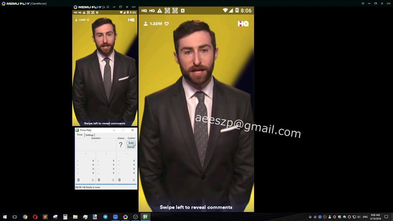 I made a working HQ Trivia BOT Hack