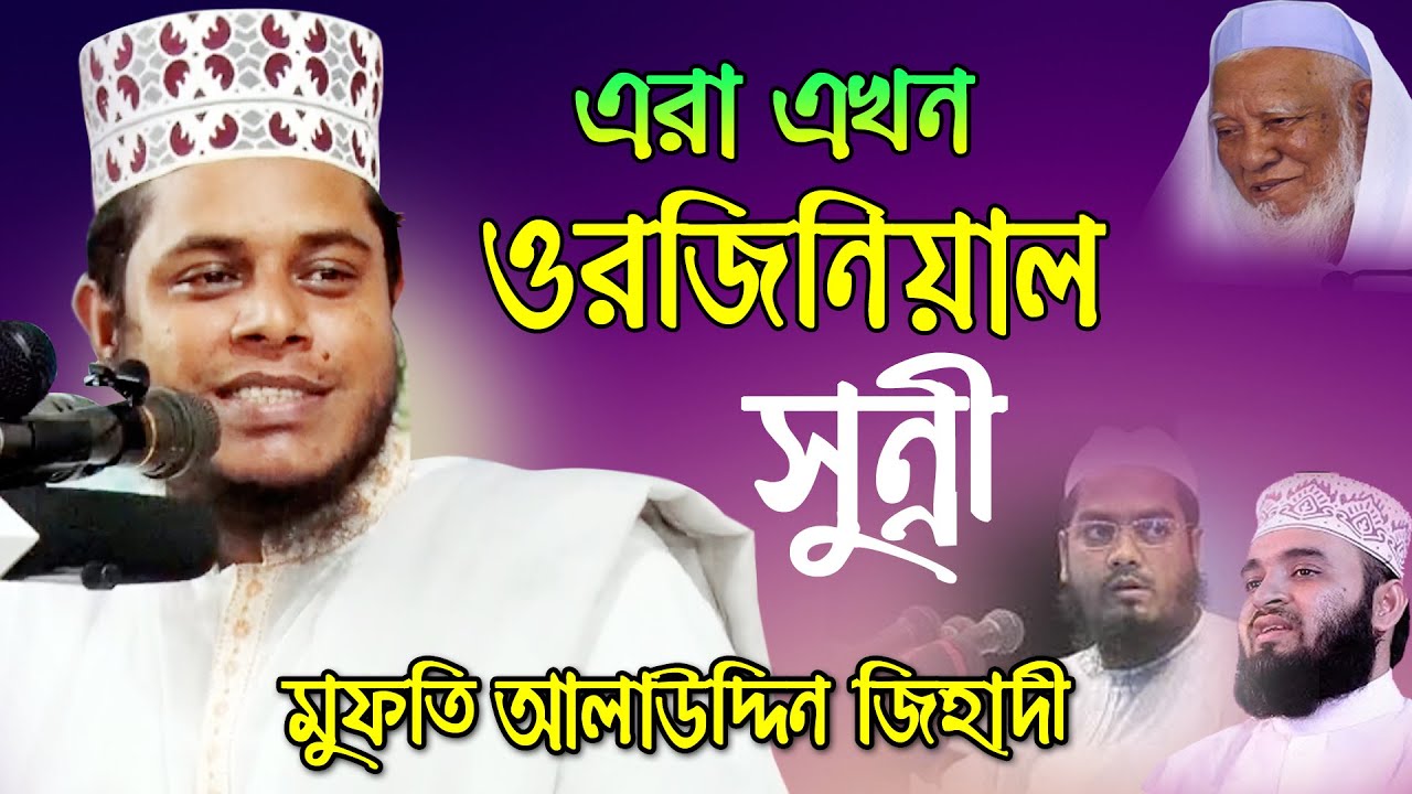 কারা ওরজিনিয়াল সুন্নী | আলাউদ্দিন জিহাদী । mufti Alauddin Jihadi waz | bangla waz