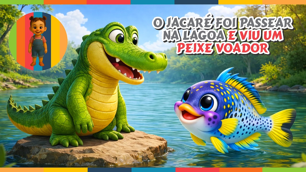 O Jacaré Foi Passear lá na lagoa (e viu) - Música Infantil :: O Fantástico Mundo de Sarah ::Ep.09