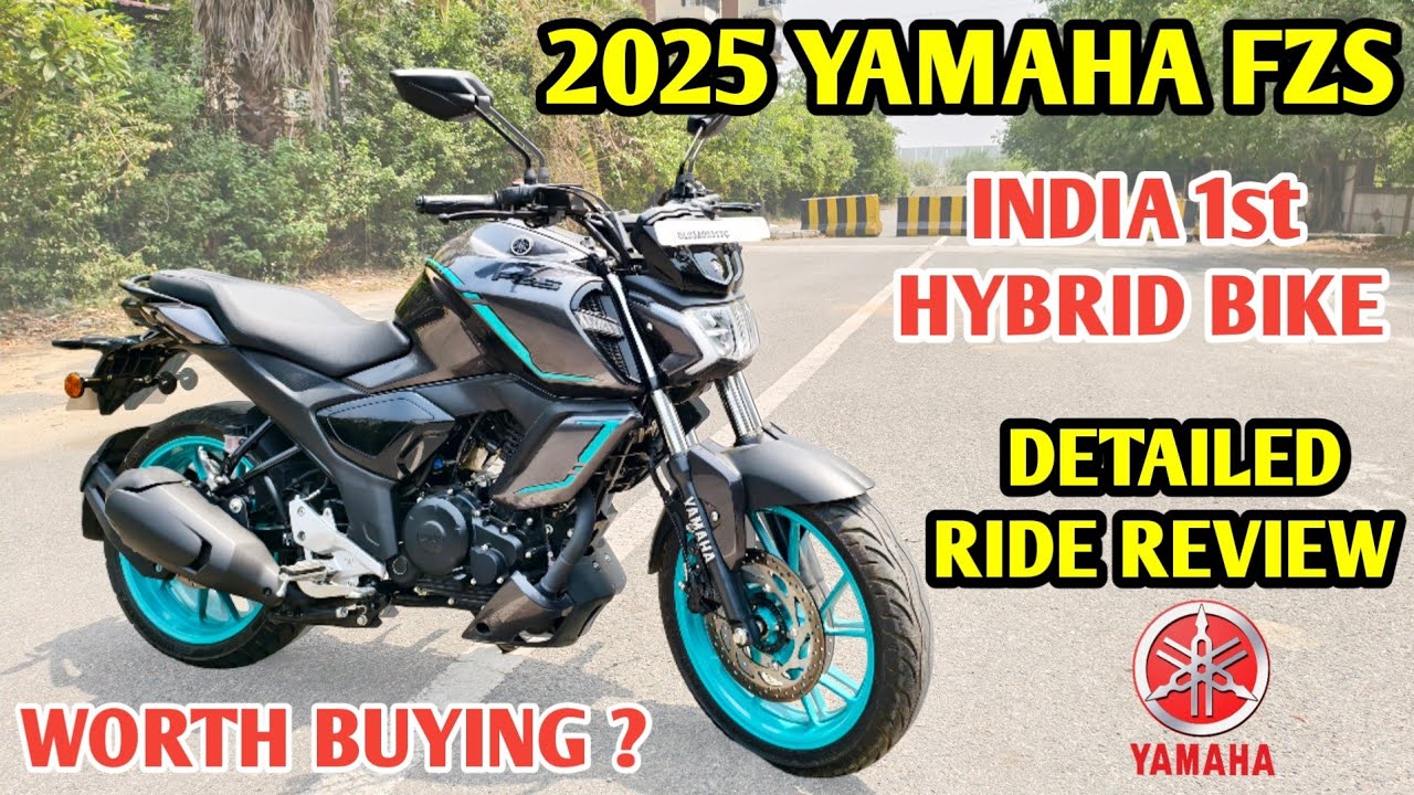 2025 YAMAHA FZS HYBRID India First Bike Detailed Ride Review | New 150cc Bike Worth Buying ?