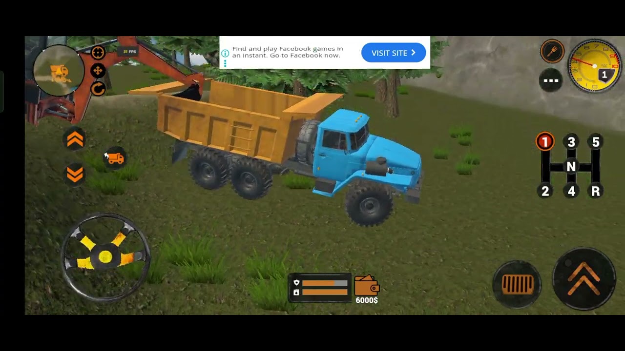 4Backhoe Loader JCB Simulator Gameplay -Indian Vehicles JCB Truck Van Driving - Android Gameplay