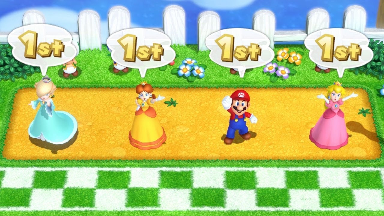 Mario Party 10 MiniGames Rosalina vs Mario vs Daisy vs Peach (Master CUP)