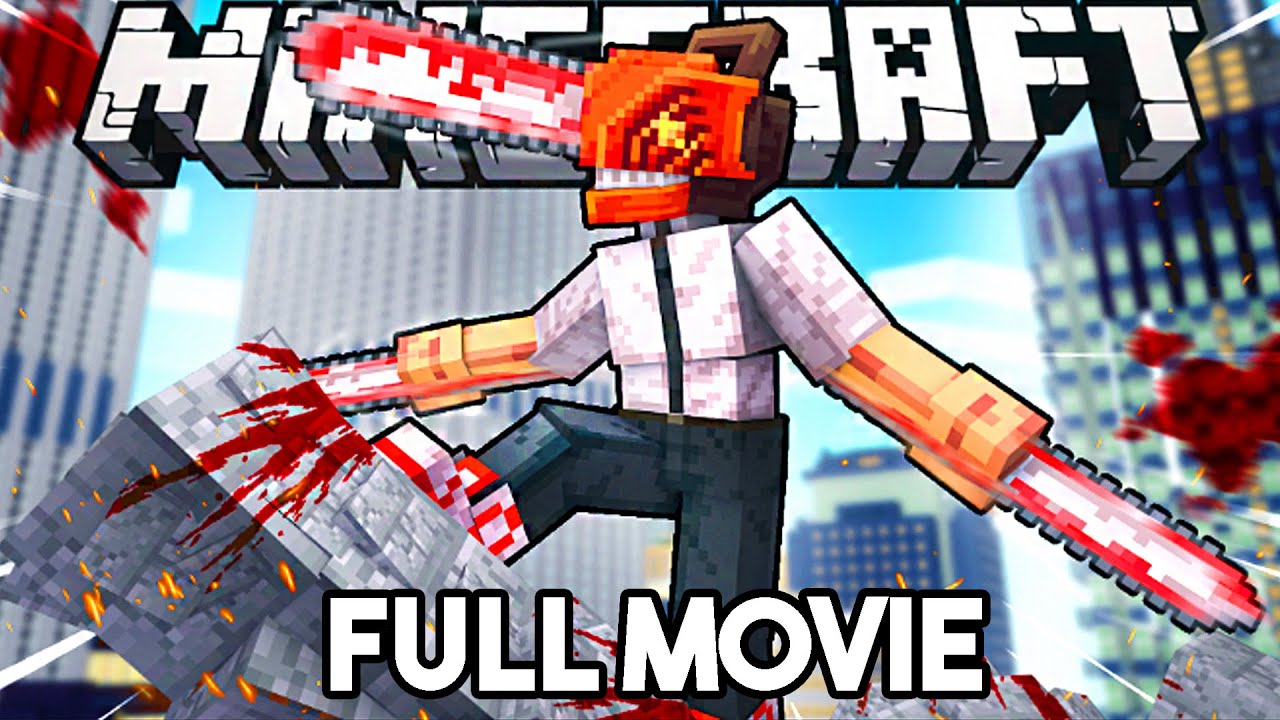 I Became CHAINSAW MAN In Minecraft (FULL MOVIE)