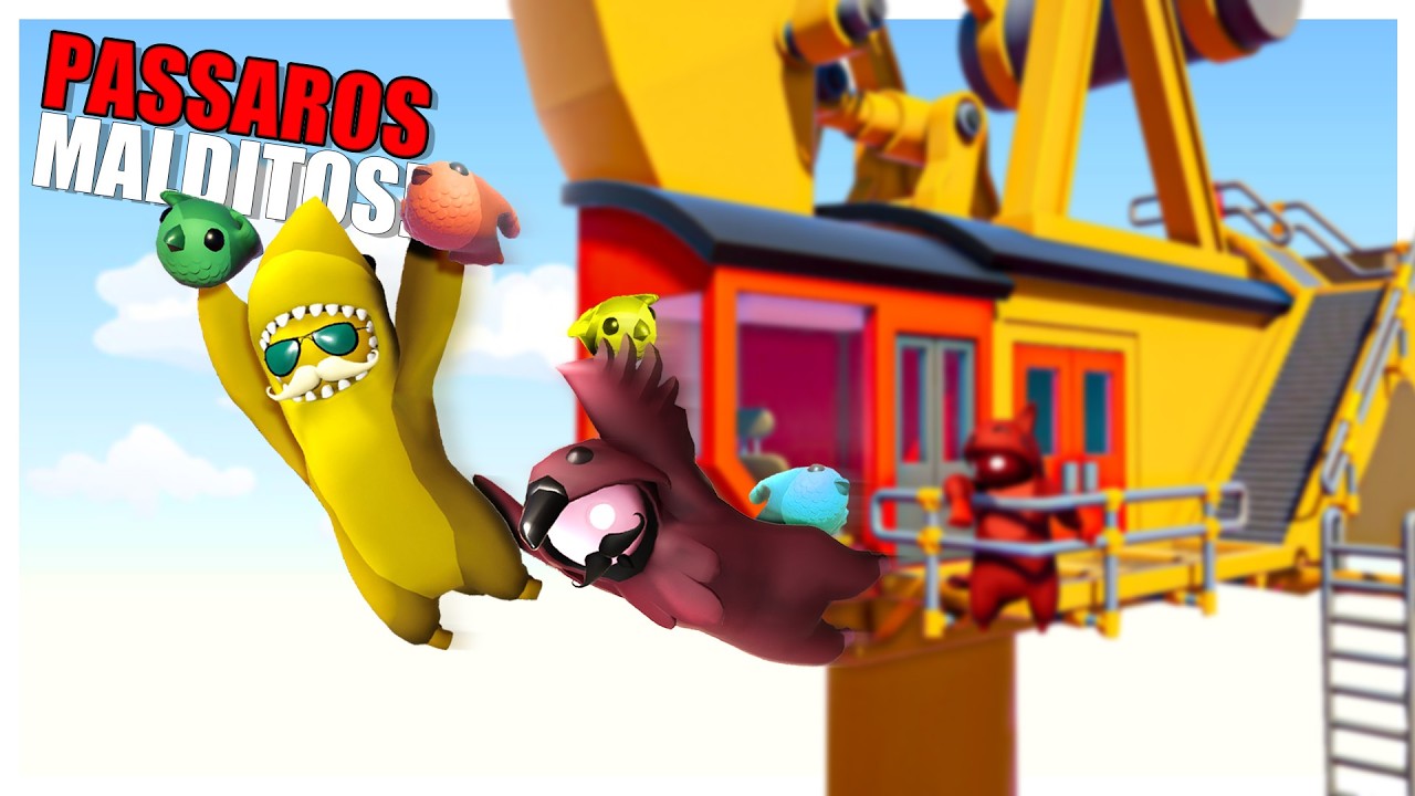 P&aacute;ssaros s&atilde;o o NOVO PESADELO e NOVO MAPA no Gang Beasts com Amigos