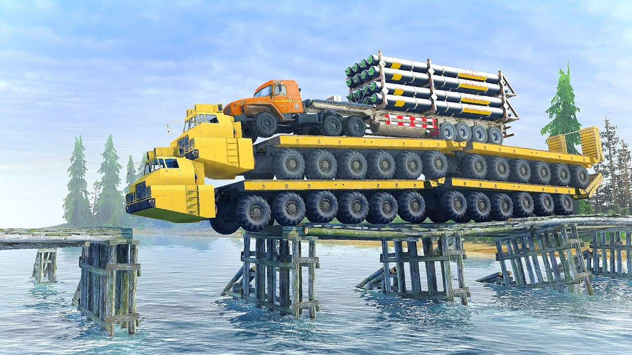 When a Driver Pushes a Heavy Truck to Its Limit on a Dangerous Bridge