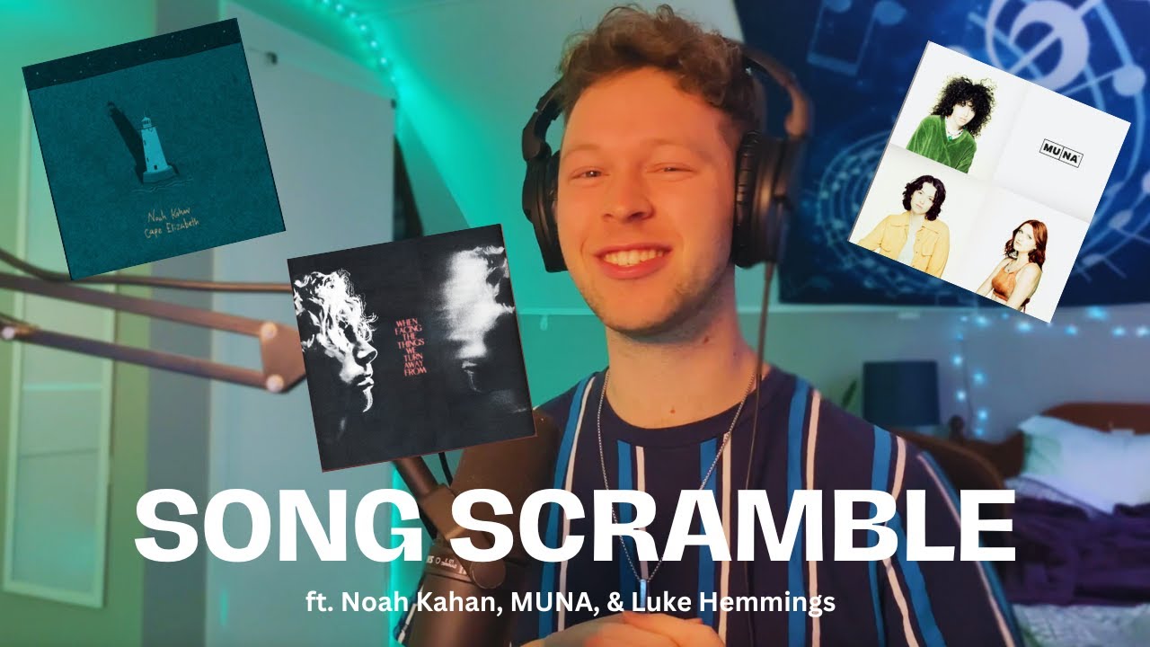 REACTING TO RANDOM SONGS (ft. Noah Kahan, MUNA, and Luke Hemmings) | Song Scramble