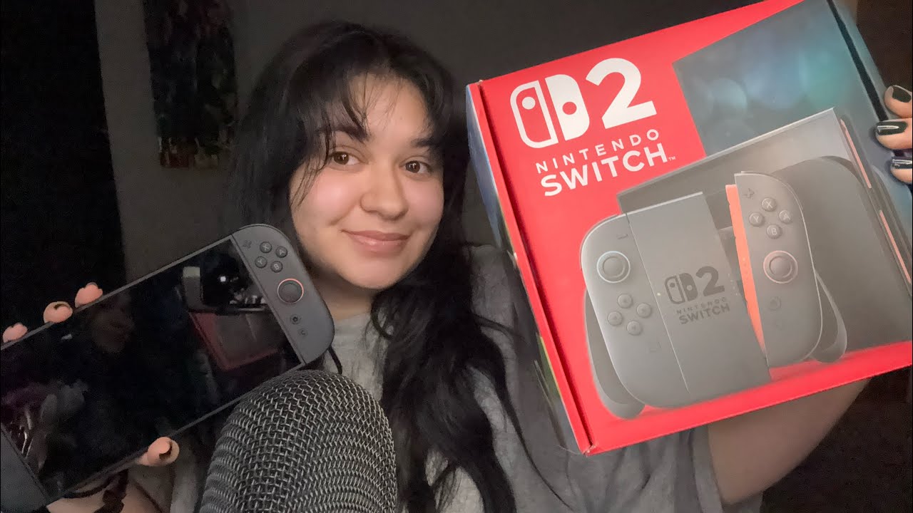 ASMR switch 2 unboxing