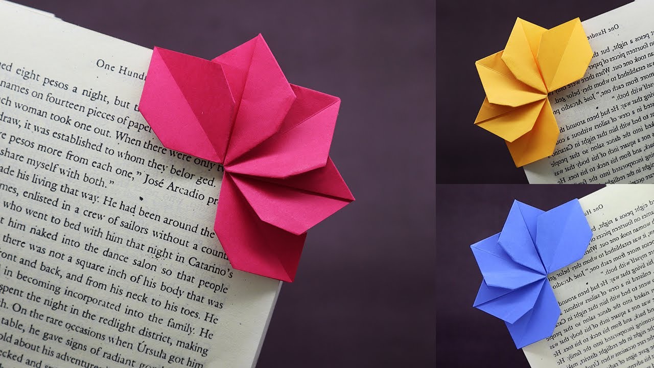 Origami Bookmark Corner | Easy Paper Bookmark | How to make a Corner Bookmark DIY