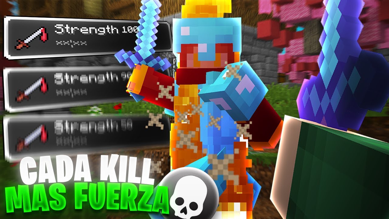 Minecraft HCF pero cada KILL AUMENTA tu FUERZA! 💪