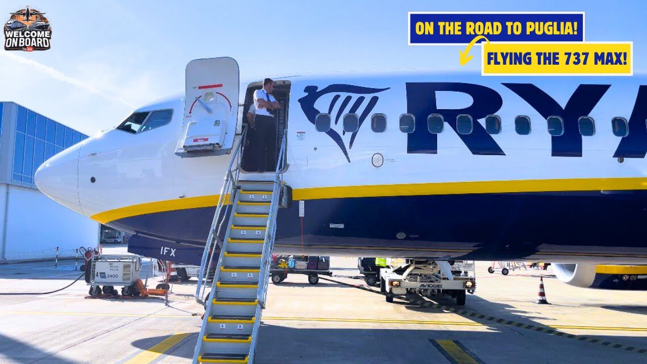 [4K] TRIP REPORT | Journey to Puglia on Ryanair! | Boeing 737 MAX  Trieste ✈ Bari
