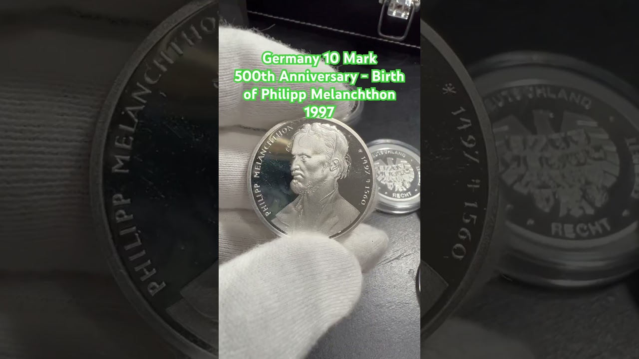 Germany 10 Mark  - 500th Anniversary - Birth of Philipp Melanchthon 1997 #historia #coincollecting