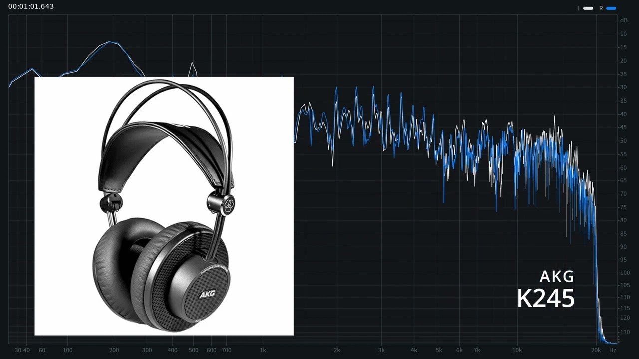 AKG K245 ヘッドフォン出力音