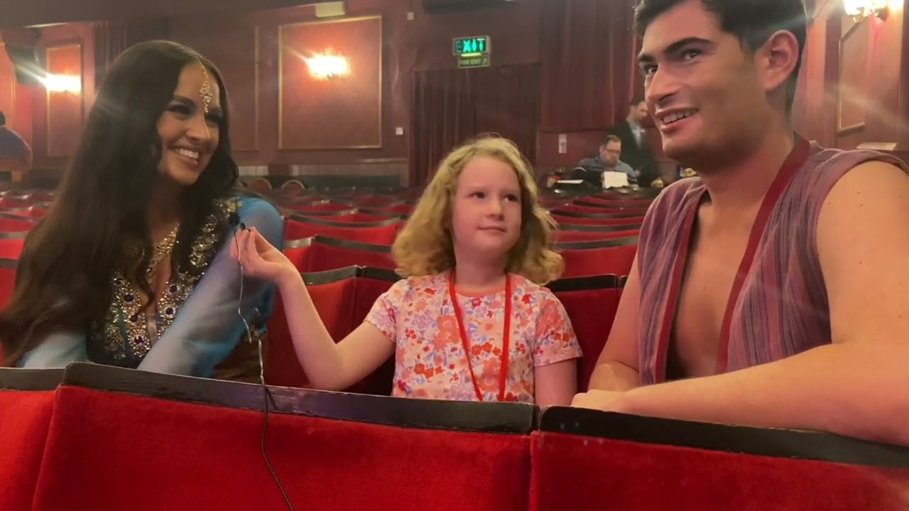 Willow meets the stars of this year’s @NewTheatreRoyalLincoln pantomime Aladdin