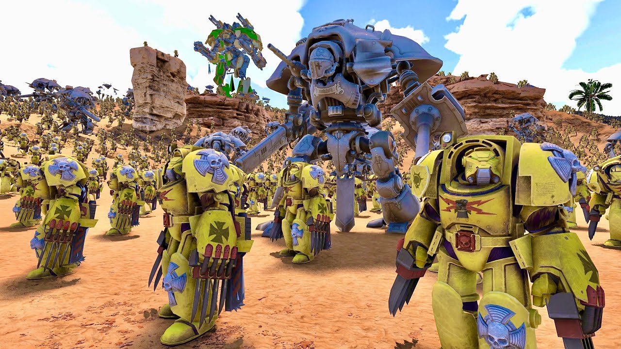 SPACE MARINE in Canyon vs 8,000,000 Zombies! - UEBS 2 | WARHAMMER 40K