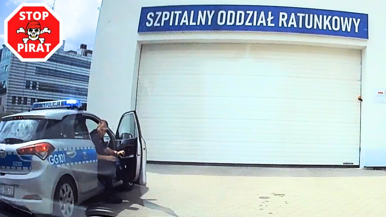 Policja pomaga duszącemu się dziecku i eskortuje rodziców do szpitala. STOP PIRAT
