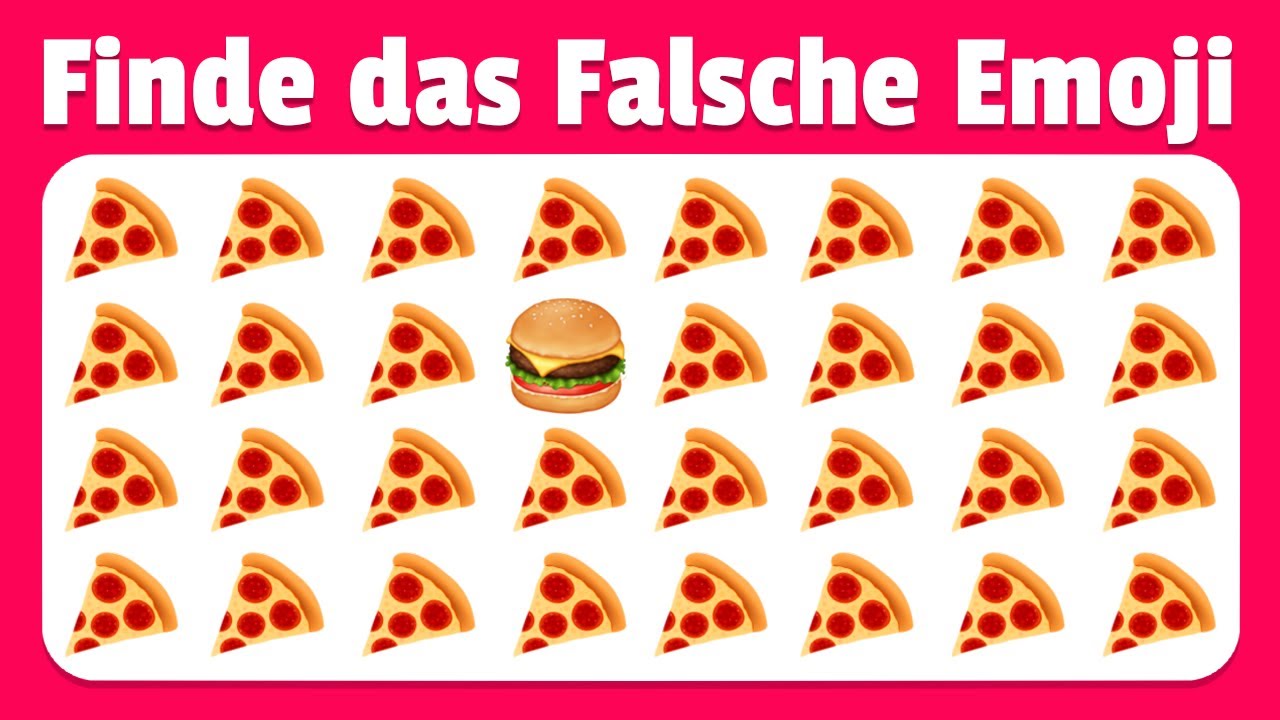 Finde das FALSCHE Emoji | Einfach, Mittel, Schwer, Unmöglich