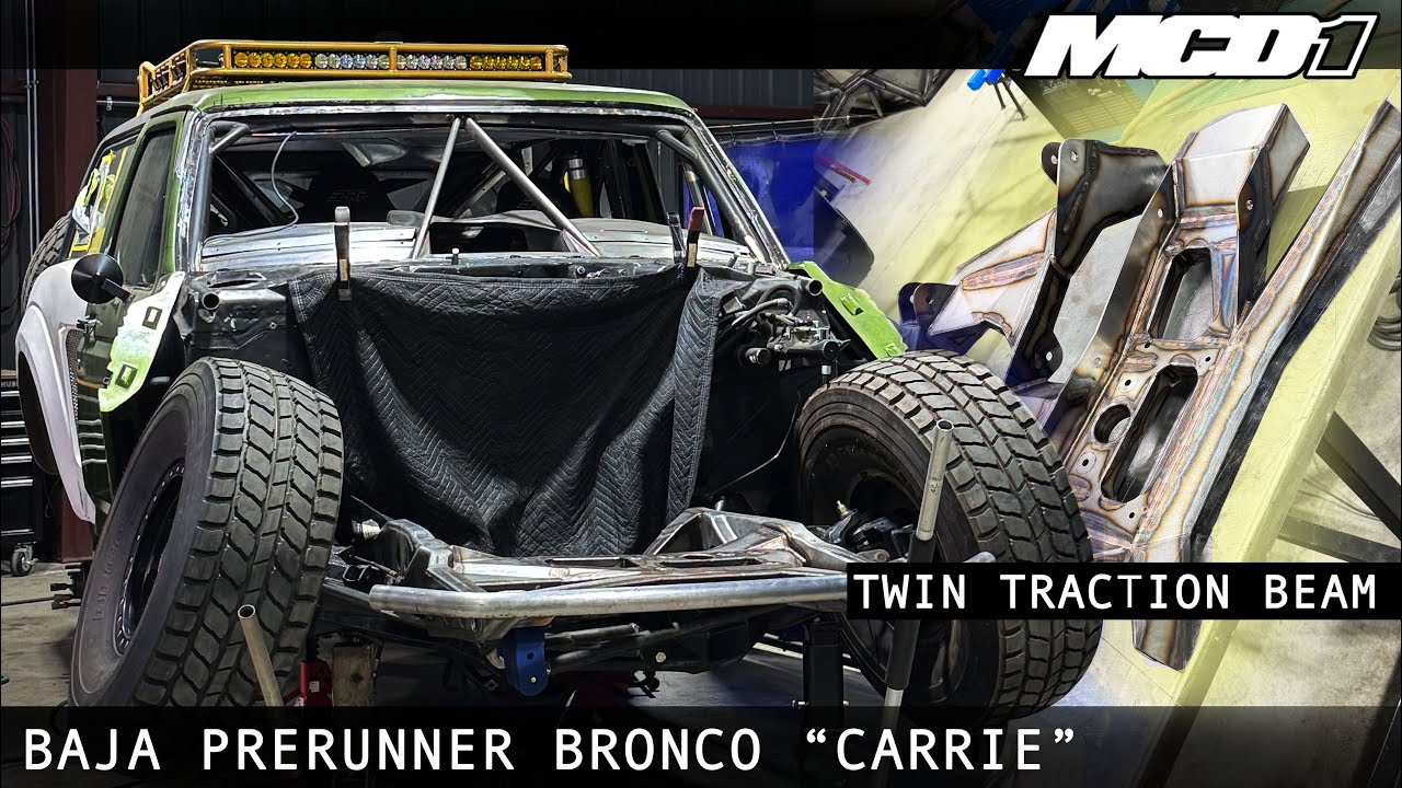 Baja Prerunner Bronco: Carrie New TTB Crossmember| Morgan Clarke Design