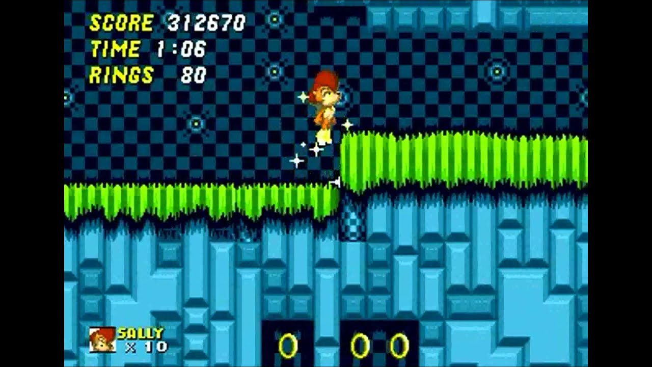 Sally Acorn in Sonic the Hedgehog 2 (Genesis) - Longplay [HD]