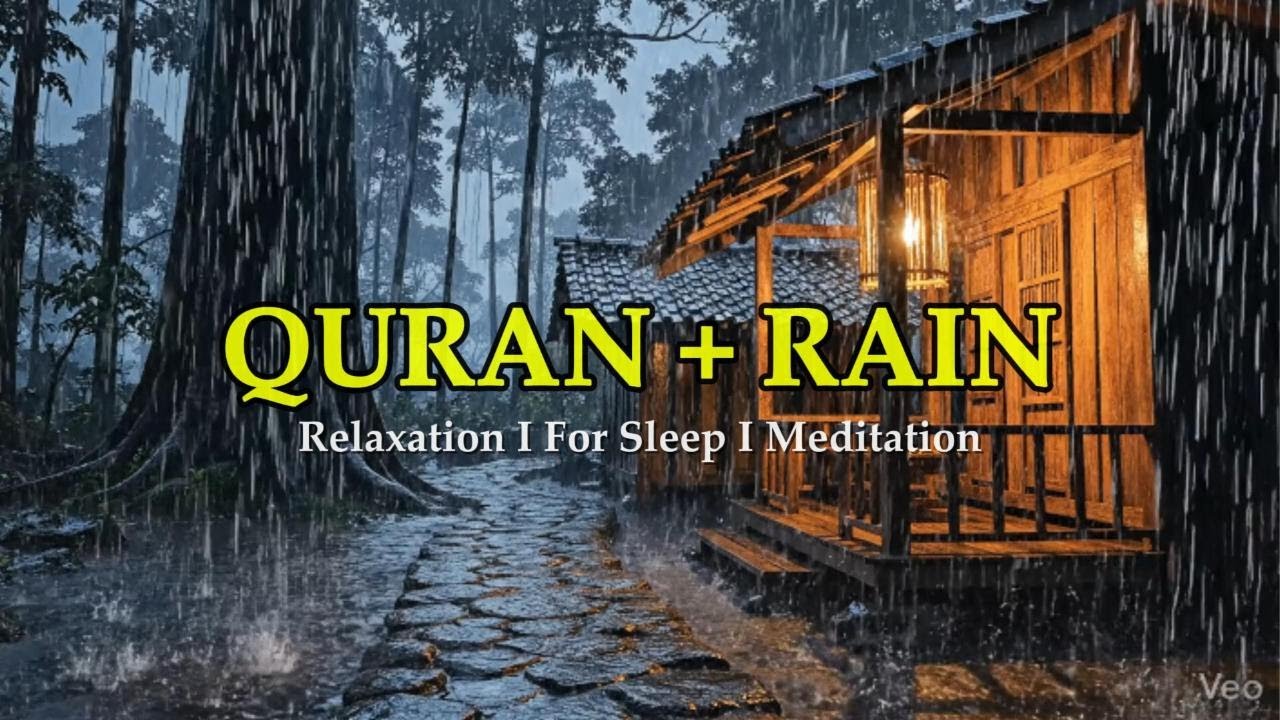 Quran Recitation with Rain & Thunder – Clear Your Thoughts Fast | Deep Relaxation & Peaceful Sleep
