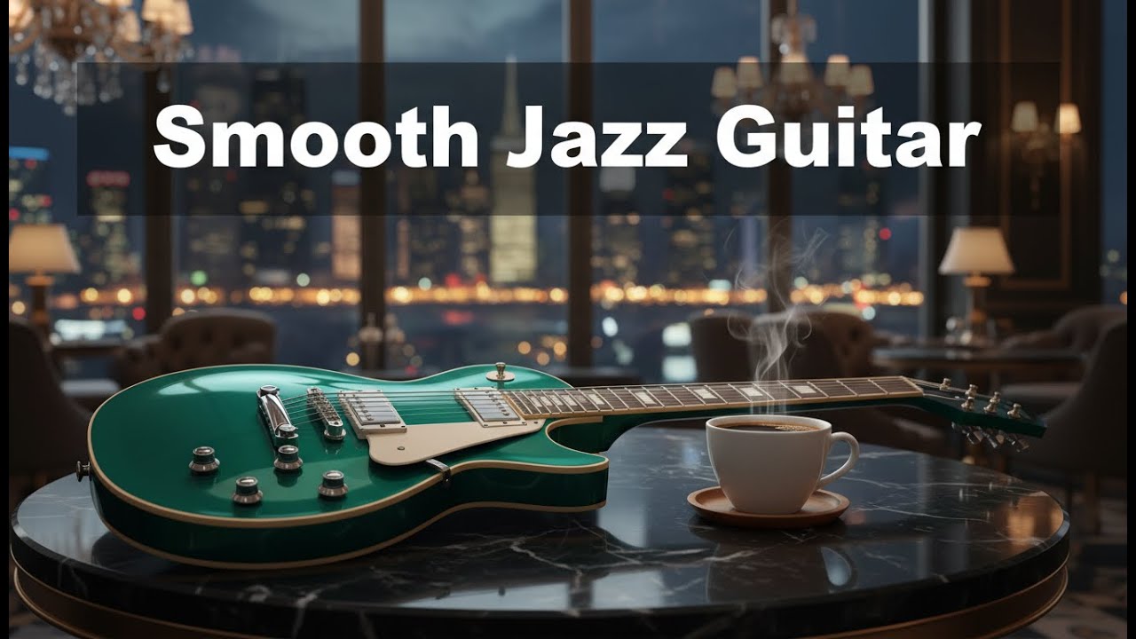 Smooth Jazz Guitar - Elegant Cafe Vibes • Calm Music for Study 📖 - cafe jazz, study music