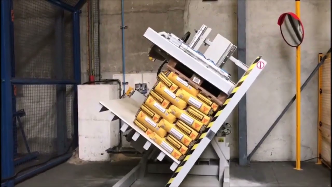 Stacjonarna obracarka / obrotnica do palet TOPPY INVERTER  z workami