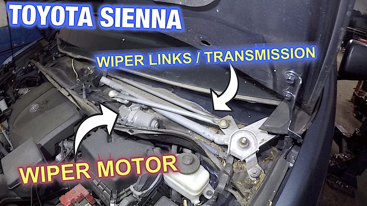 Toyota Sienna Wiper motor and wiper transmission removed, Wiper motor dont work