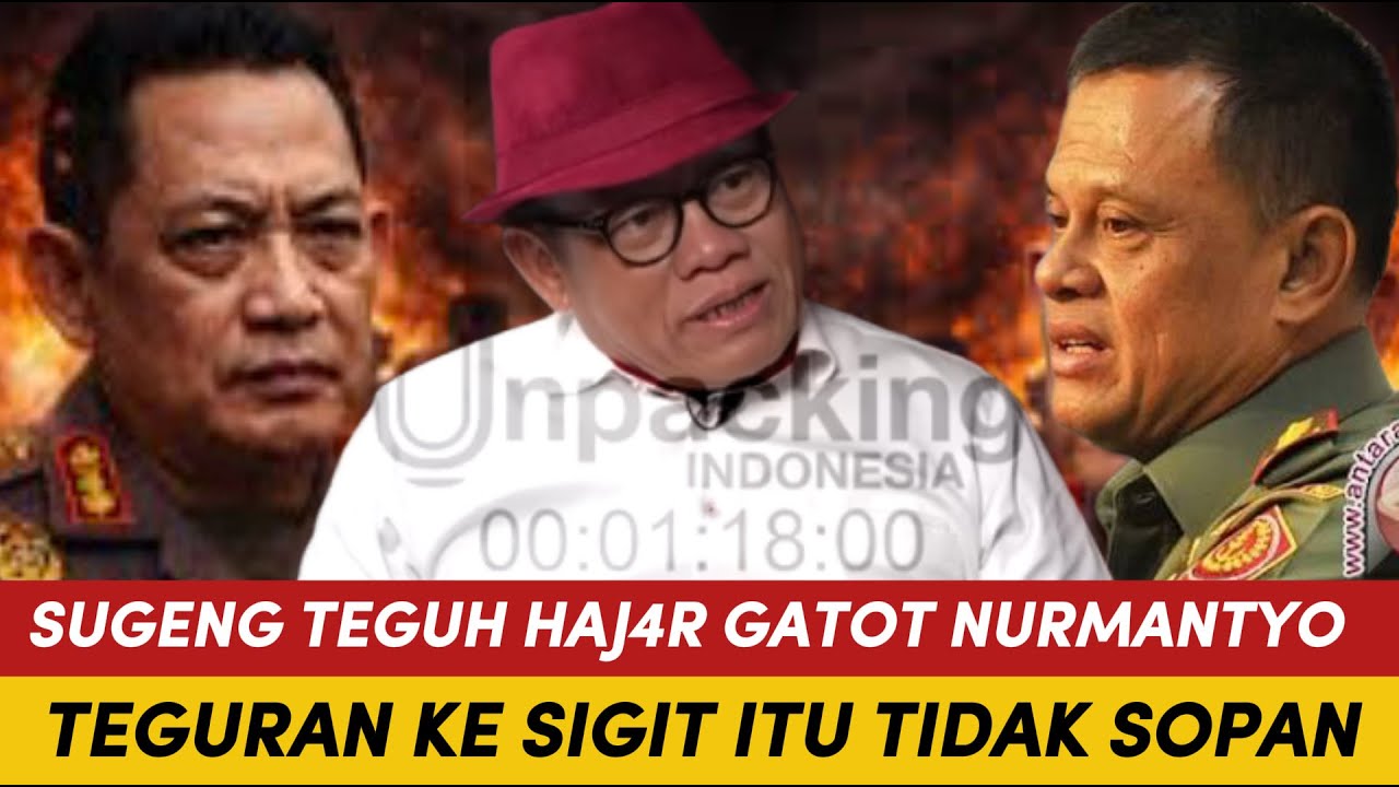 HEBOHH, SUGENG TEGUH HAJ4R GATOT NURMANTYO! TEGURAN KE LISTYO SIGIT ITU TIDAK SOPAN!