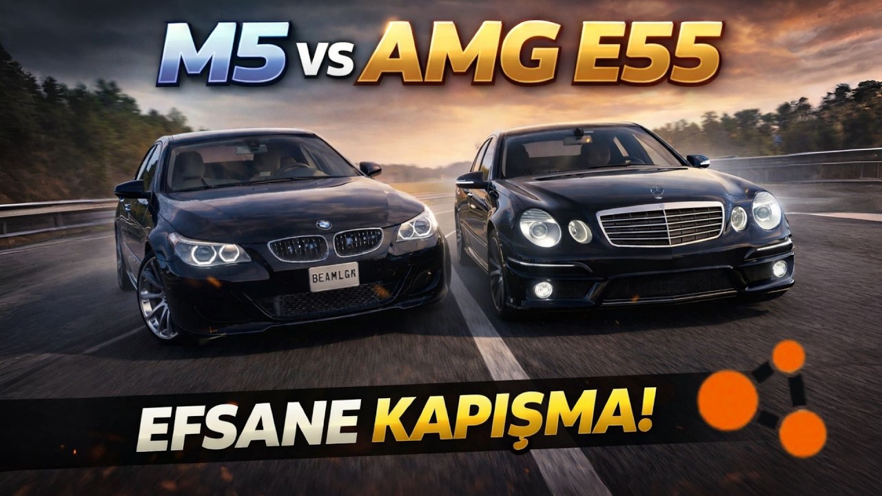 W211 MERCEDES VS E60 M5 // Beamng driver // Efsane kapışma // Rampage rowdy v997
