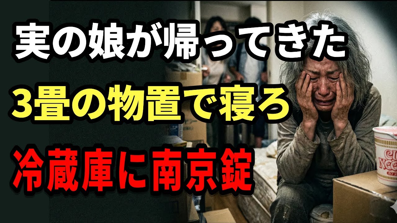 【寄生家族】「離婚したから戻るわ」40歳の娘と孫が実家に押しかけた末路。私の年金を使い込み、私を『3畳の物置部屋』に追いやった娘が放った一言。