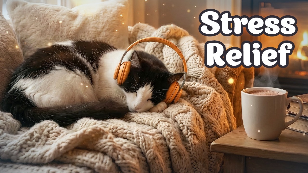 Healing Sleep Music For Cats And People 🐾 Gentle Anti-Stress Music For Night Rest