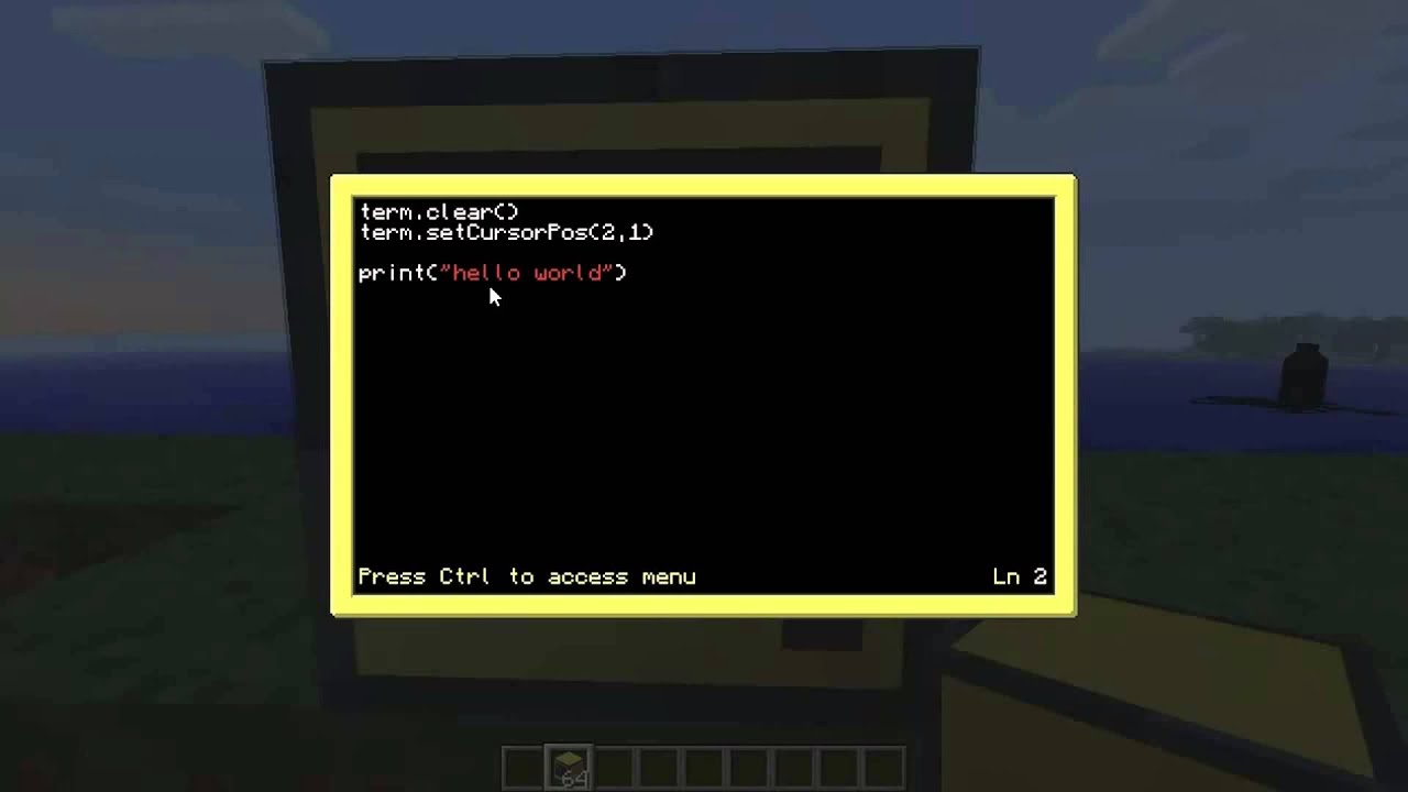 ComputerCraft Tutorial: 1 
