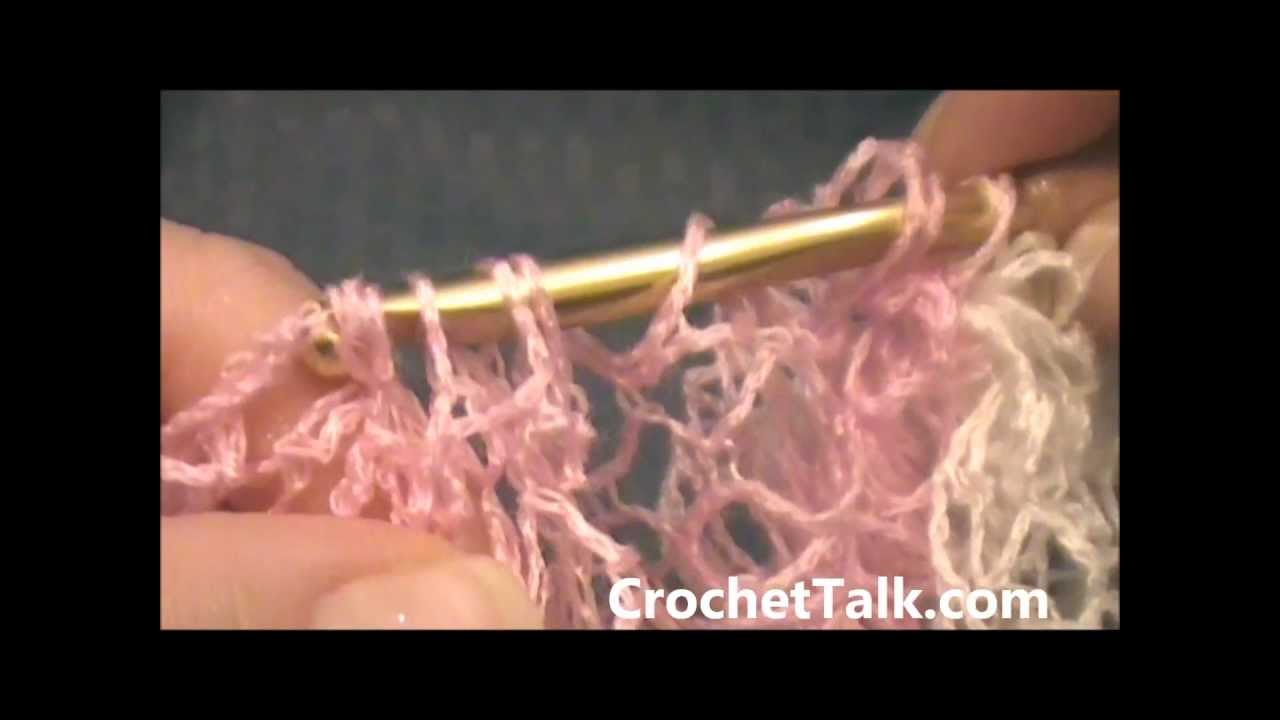 How to Crochet a Ruffle Scarf With Sashay Yarn crochet tutorial