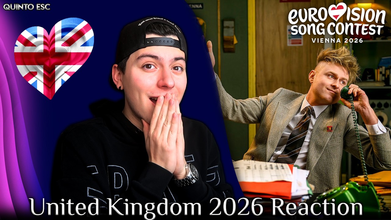 LOOK MUM NO COMPUTER - Eins, Zwei, Drei Reaction - Eurovision 2026(United Kingdom) - Quinto ESC