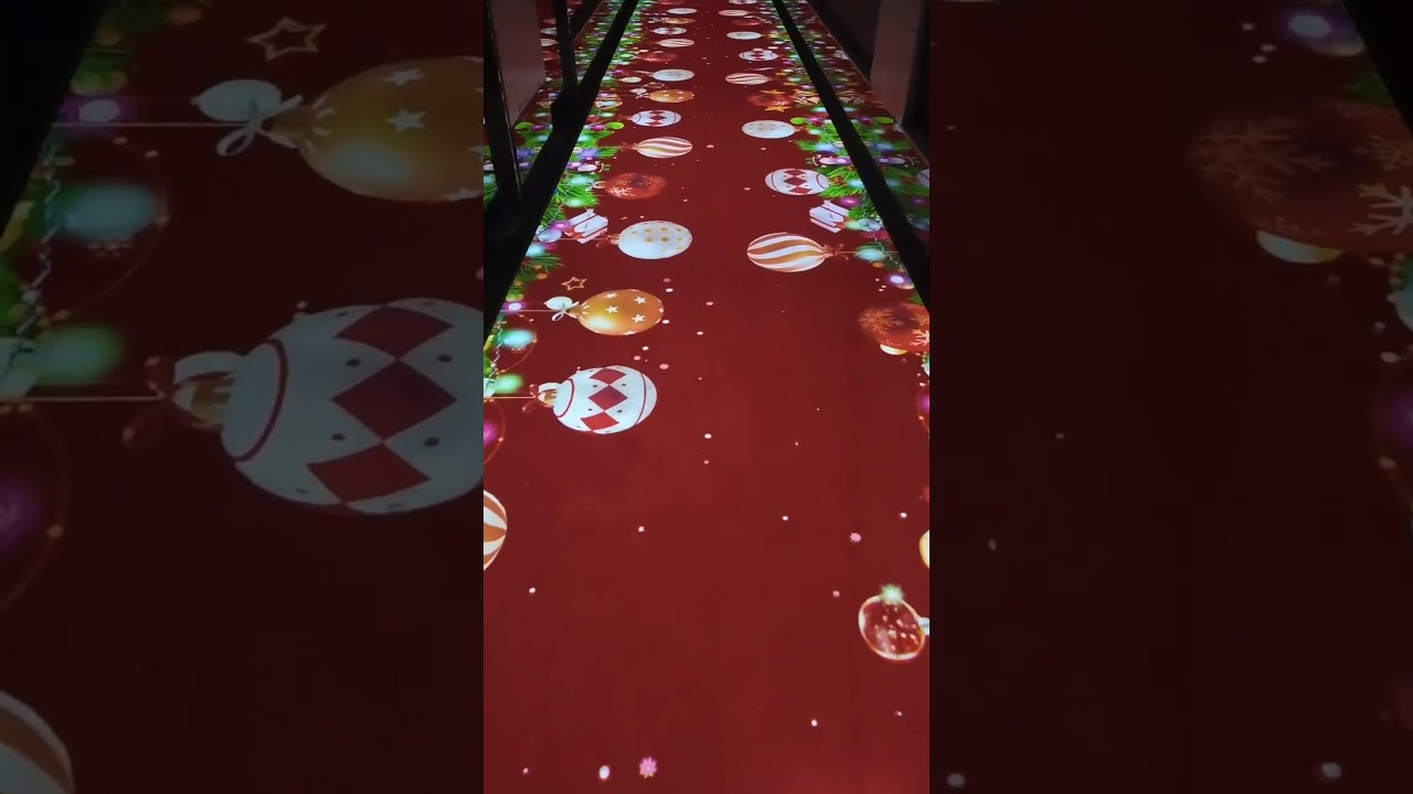 Interactive Floor Projection Case - Christmas Theme #interactiveprojection #interactivefloor