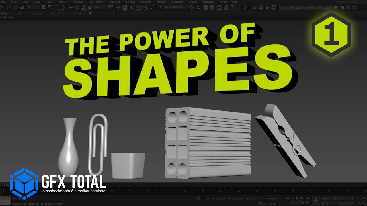 Técnicas de Modelagem com Shapes no 3ds Max - Parte 01