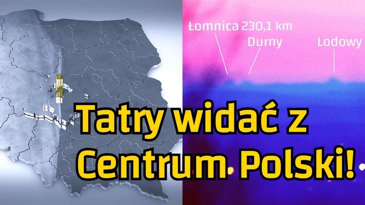 232,1 km! 50 km od Łodzi zrobiliśmy zdjęcia Tatrom! Dalekie Obserwacje z Góry Kamieńskiej! Rekord
