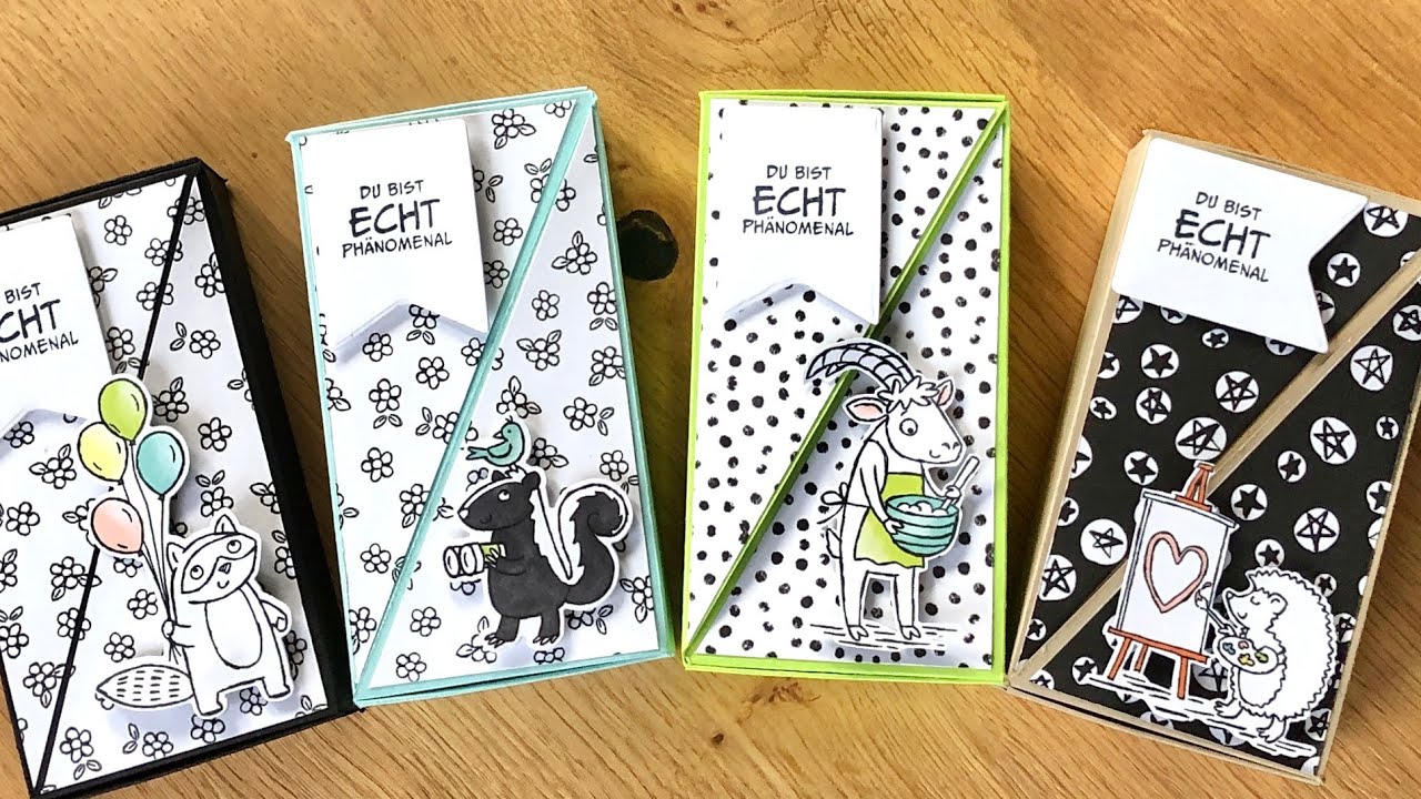 Kleine Verpackung mit diagonalem Verschluss/ Stampin`Up!/ Party im Zoo/Mitgebsel/schnell und einfach