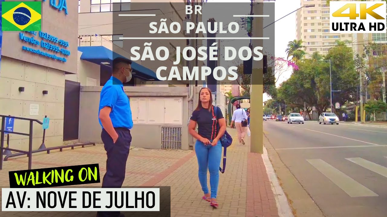 Avenida Nove de Julho 🇧🇷 São José dos Campos l São Paulo, Brasil  2022【4K 】#turismo #sjc #streetwalk
