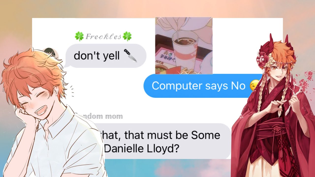 𝒞𝑜𝓂𝓅𝓊𝓉𝑒𝓇 𝓈𝒶𝓎𝓈 𝓃𝑜..|haikyuu texts |haikyuu lyrics prank