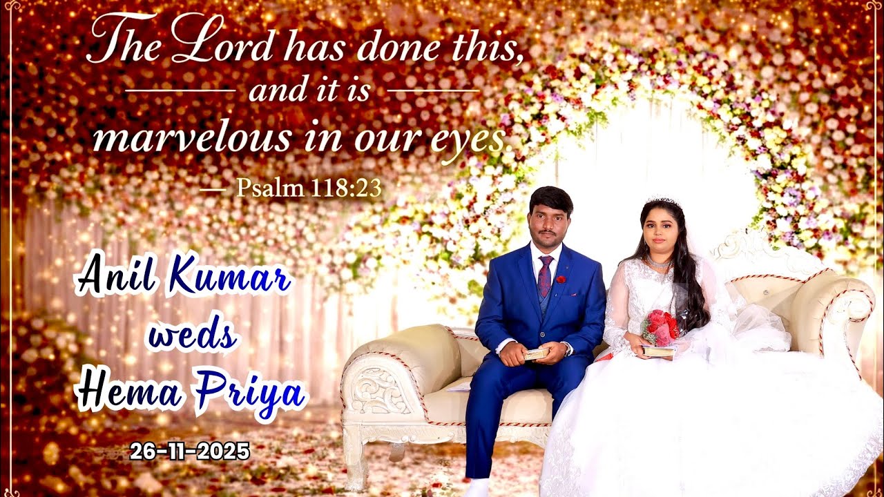 Anil Kumar weds Hema Priya