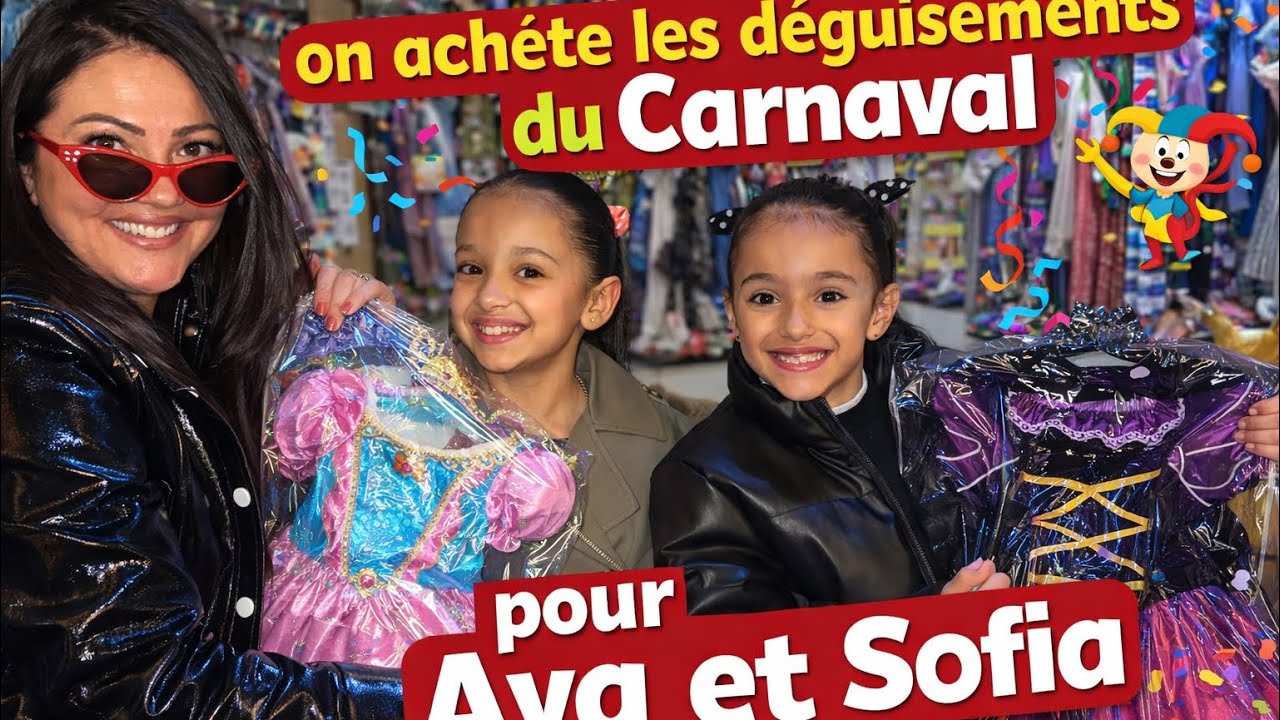 Déguisements du carnaval pour Aya et Sofia 