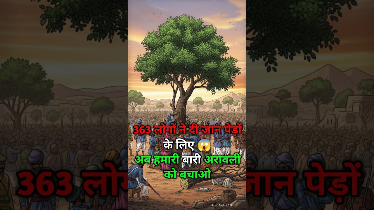 They Gave Their Lives to Save Trees 😱 The Untold Sacrifice of 363 Bishnois | Save Aravalli Now